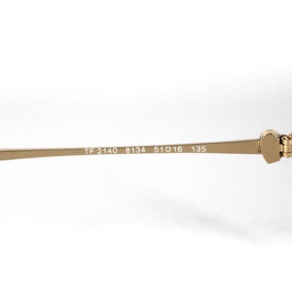 Tiffany & Co. Brown Tortoise Light Blue Gold Heart Rectangle Lens Eyeglasses - Picture 6 of 8